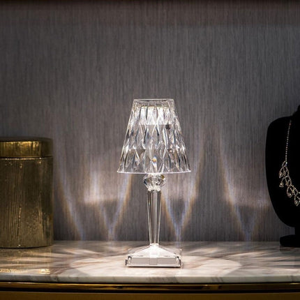 Crystal Table Lamp, Rechargeable Touch Lamp with Dimmable Warm and Cool Light, Bedside Lamp for Bedroom and Dining Table_05