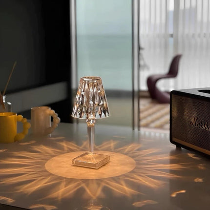 Crystal Table Lamp, Rechargeable Touch Lamp with Dimmable Warm and Cool Light, Bedside Lamp for Bedroom and Dining Table_07