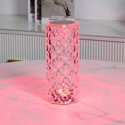 Table Lamp Touch Control, Rechargeable Lamp with Remote and 16 Color Mood Light, Crystal Bedside Lamp for Bedroom_11