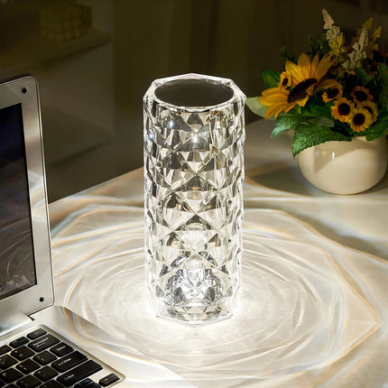 Table Lamp Touch Control, Rechargeable Lamp with Remote and 16 Color Mood Light, Crystal Bedside Lamp for Bedroom_00