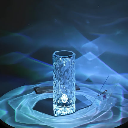 Table Lamp Touch Control, Rechargeable Lamp with Remote and 16 Color Mood Light, Crystal Bedside Lamp for Bedroom_04