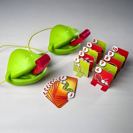 Chameleon Mask Tongue Challenge Board Game for Kids | Fun Skill-Building Party Game for Number Recognition and Coordination