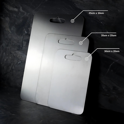 Titanium Cutting Board for Hygienic Food Prep | Durable, Easy-Clean Kitchen Tool Available in Multiple Sizes