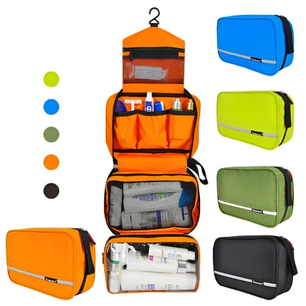 Hanging Toiletry Bag with Waterproof Design & Zip Pocket | Extra-Large Travel Organizer for Easy Access
