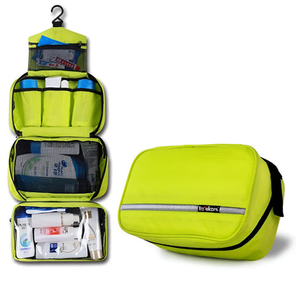 Hanging Toiletry Bag with Waterproof Design & Zip Pocket | Extra-Large Travel Organizer for Easy Access