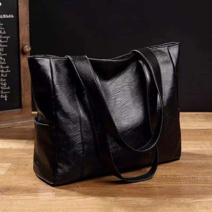 Tote Bag Shoulder Handbag with Zip Pockets | Spacious Everyday Carry for Work and Travel