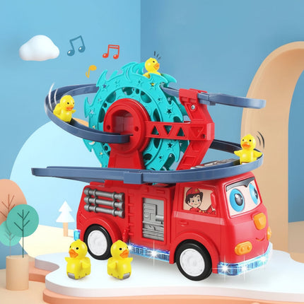 Interactive Fire Truck Toy Car with Lights & Music | Engaging Educational Playset for Toddlers