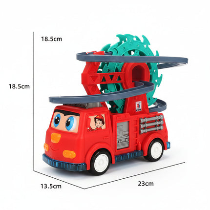 Interactive Fire Truck Toy Car with Lights & Music | Engaging Educational Playset for Toddlers