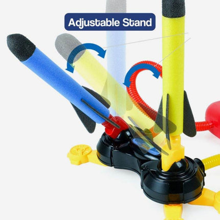 Toy Rocket Launcher with Dual Action Stomp Mechanism | Outdoor Fun for Kids Aged 4+