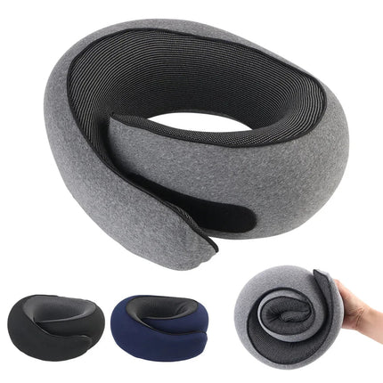 Memory Foam Travel Neck Pillow with U-Shaped Design | Adjustable Support for Comfortable Rest Anywhere
