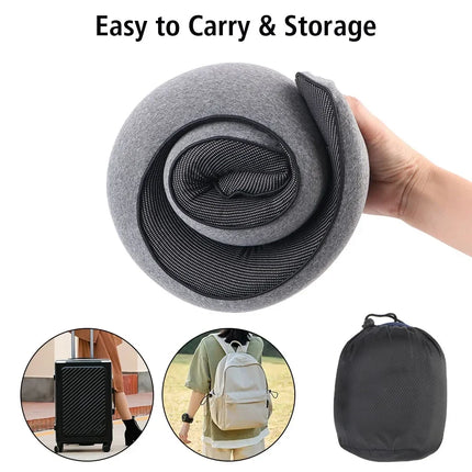 Memory Foam Travel Neck Pillow with U-Shaped Design | Adjustable Support for Comfortable Rest Anywhere