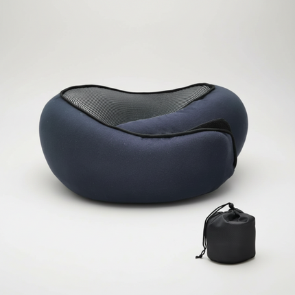 Travel Neck Pillow with Adjustable Memory Foam Design | U-Shaped Support for Ultimate Comfort During Travel