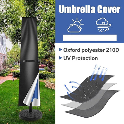 Waterproof Umbrella Cover for Garden with UV Protection | Durable Parasol Accessory in Multiple Sizes