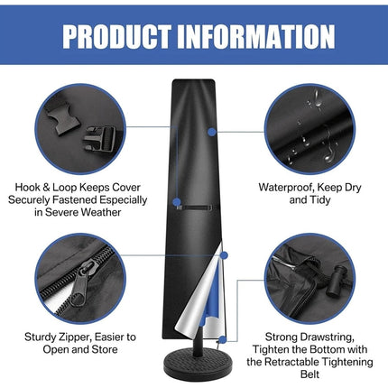 Waterproof Umbrella Cover for Garden with UV Protection | Durable Parasol Accessory in Multiple Sizes