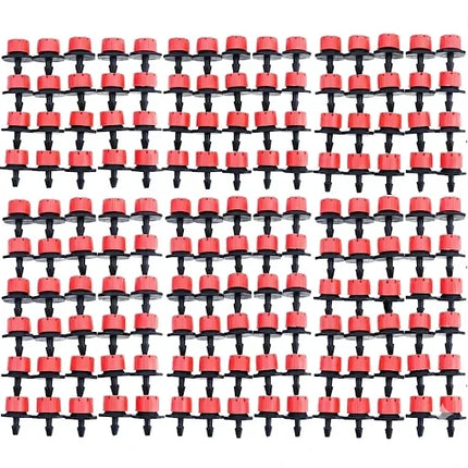 Adjustable Drip Irrigation Dripper Heads, 50 Pack Water Flow Control Drippers for Herb Garden and Balcony Plant Watering