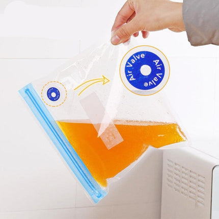 Reusable Vacuum Seal Bags for Food Storage with Freshness Seal | Eco-Friendly Kitchen Organizer for Meal Prep and Freezing