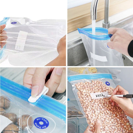 Reusable Vacuum Seal Bags for Food Storage with Freshness Seal | Eco-Friendly Kitchen Organizer for Meal Prep and Freezing