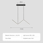 Kitchen Island Pendant Light, Linear LED Dining Room Light Fixture, Modern Aluminum Hanging Lamp for Restaurant_06