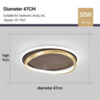 Brown / 47 cm / 3 Colors Changeable (Warm/Neutral/White)
