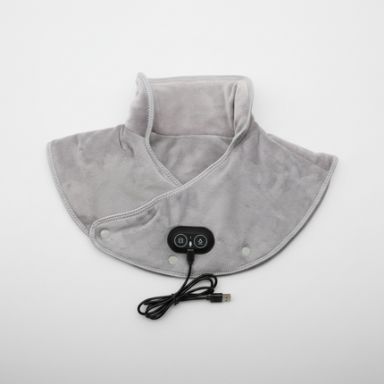 Vibration Massage Heating Pad for Neck with Adjustable Heat Settings | USB Powered Relief for Muscle Tension and Comfort