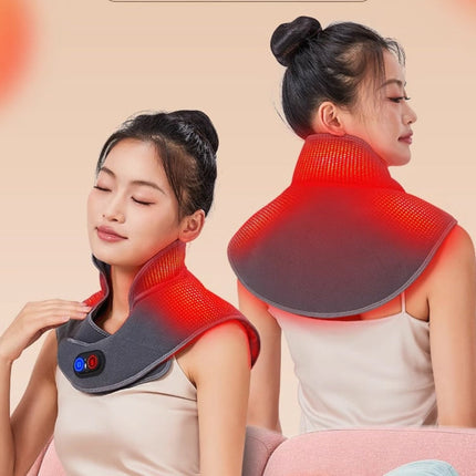 Vibration Massage Heating Pad for Neck with Adjustable Heat Settings | USB Powered Relief for Muscle Tension and Comfort