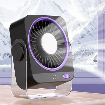 Rechargeable Portable Desk Fan with Adjustable Tilt Head | Cordless Personal Cooling for Home and Office