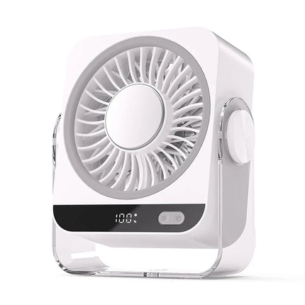 Rechargeable Portable Desk Fan with Adjustable Tilt Head | Cordless Personal Cooling for Home and Office