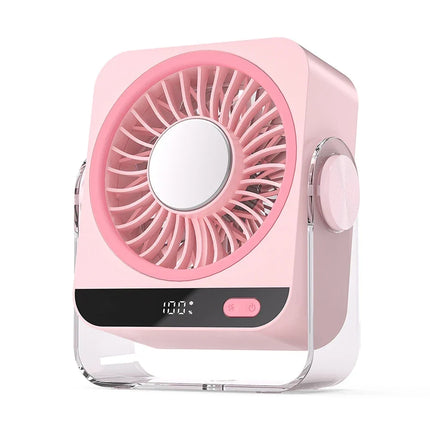 Rechargeable Portable Desk Fan with Adjustable Tilt Head | Cordless Personal Cooling for Home and Office