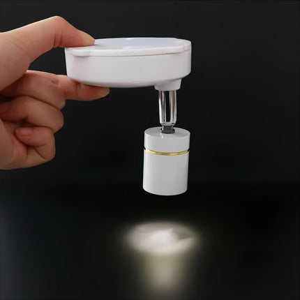Battery Operated LED Wall Sconce with Adjustable Head | Remote Control Accent Lighting for Indoor Displays