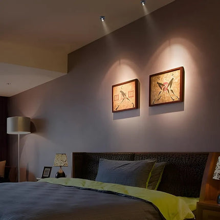 Battery Operated LED Wall Sconce with Adjustable Head | Remote Control Accent Lighting for Indoor Displays