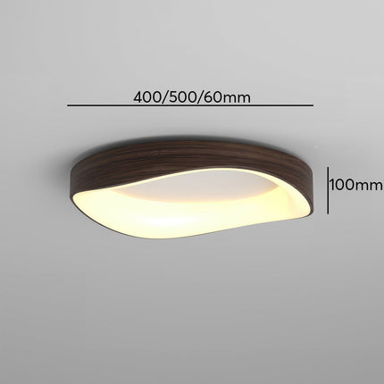 Nordic Wood Grain Ceiling Light with Energy-Efficient LED | Soft Glare-Free Illumination for Modern Spaces