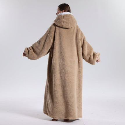 Oversized Hoodie Blanket for Adults with Plush Fabric | Soft Wearable Comfort for Cold Days and Lounging