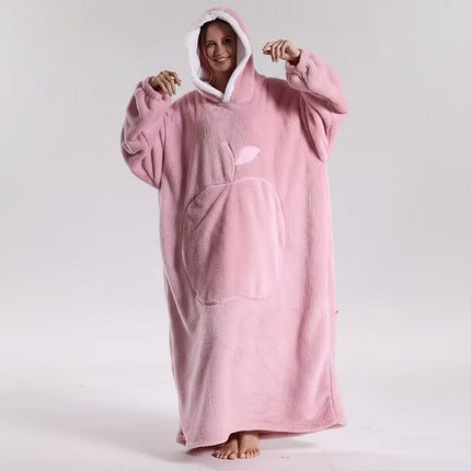 Oversized Hoodie Blanket for Adults with Plush Fabric | Soft Wearable Comfort for Cold Days and Lounging