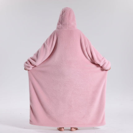 Oversized Hoodie Blanket for Adults with Plush Fabric | Soft Wearable Comfort for Cold Days and Lounging