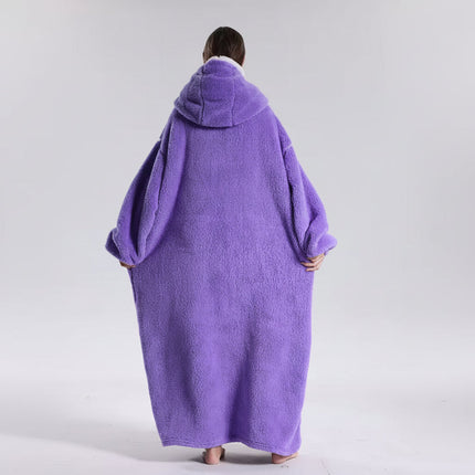 Oversized Hoodie Blanket for Adults with Plush Fabric | Soft Wearable Comfort for Cold Days and Lounging