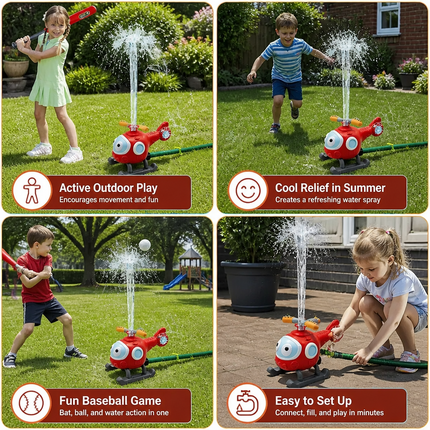 Water Sprinkler Toy for Kids with 360-Degree Spray | Fun Outdoor Summer Playtime for Backyard Games