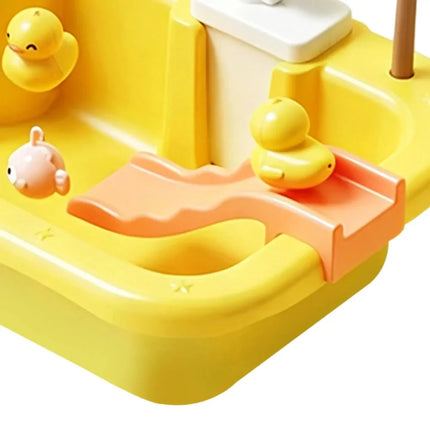 Water Play Table with Built-In Pump for Engaging Outdoor Fun | Interactive Playset for Sensory Development and Group Activities