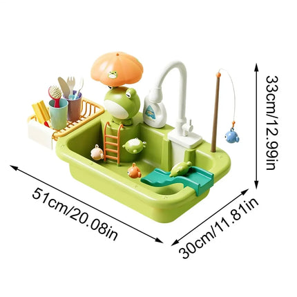 Water Play Table with Built-In Pump for Engaging Outdoor Fun | Interactive Playset for Sensory Development and Group Activities