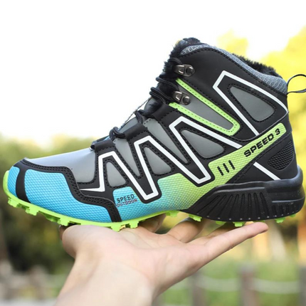 Waterproof Hiking Boots for Winter with Non-Slip Traction | Warm Ankle-High Support for Outdoor Adventures