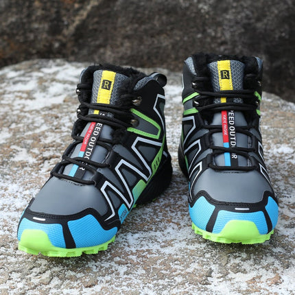 Waterproof Hiking Boots for Winter with Non-Slip Traction | Warm Ankle-High Support for Outdoor Adventures