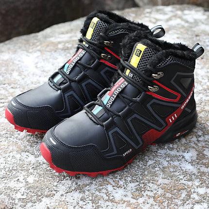 Waterproof Hiking Boots for Winter with Non-Slip Traction | Warm Ankle-High Support for Outdoor Adventures