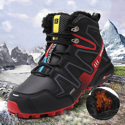 Waterproof Hiking Boots for Winter with Non-Slip Traction | Warm Ankle-High Support for Outdoor Adventures