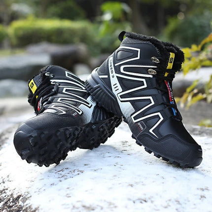 Waterproof Hiking Boots for Winter with Non-Slip Traction | Warm Ankle-High Support for Outdoor Adventures