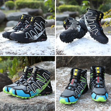 Waterproof Hiking Boots for Winter with Non-Slip Traction | Warm Ankle-High Support for Outdoor Adventures