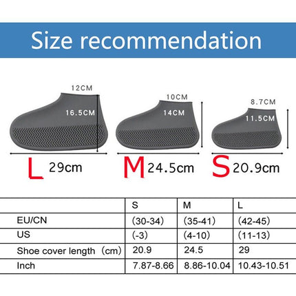 Waterproof Silicone Shoe Covers with Flexible Design | Durable Protection for All Weather Conditions