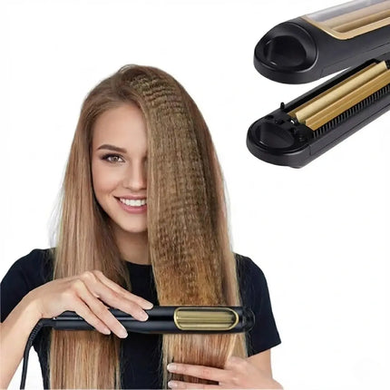 Volume-Boost Hair Crimper with Adjustable Temperature | Versatile Tool for Effortless Waves