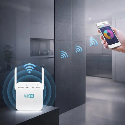 WiFi Range Extender with Dual Band Mesh Connectivity | Enhanced Coverage for Seamless Streaming and Browsing