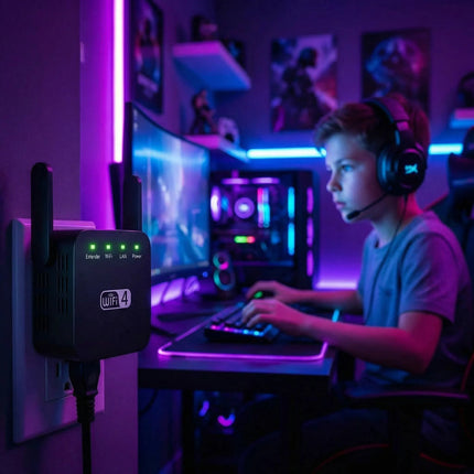 WiFi Range Extender with Dual Band Mesh Connectivity | Enhanced Coverage for Seamless Streaming and Browsing