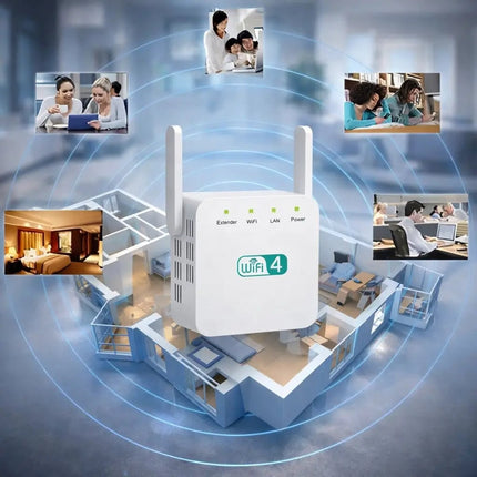 WiFi Range Extender with Dual Band Mesh Connectivity | Enhanced Coverage for Seamless Streaming and Browsing