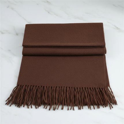 Cashmere Winter Scarf with Soft Texture & Classic Fringed Finish | Warm Layering Accessory for Cold Weather